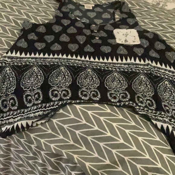 Miley & Molly racer back cotton Boho top size 34 inch bust - Picture 2 of 3